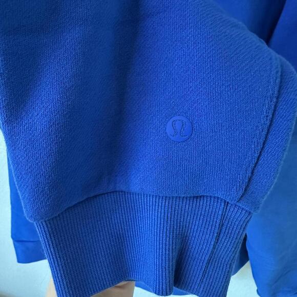 NWT Lululemon Steady State Half Zip Hoodie Blazer Blue Tone BLBT Size XXL - Picture 6 of 7